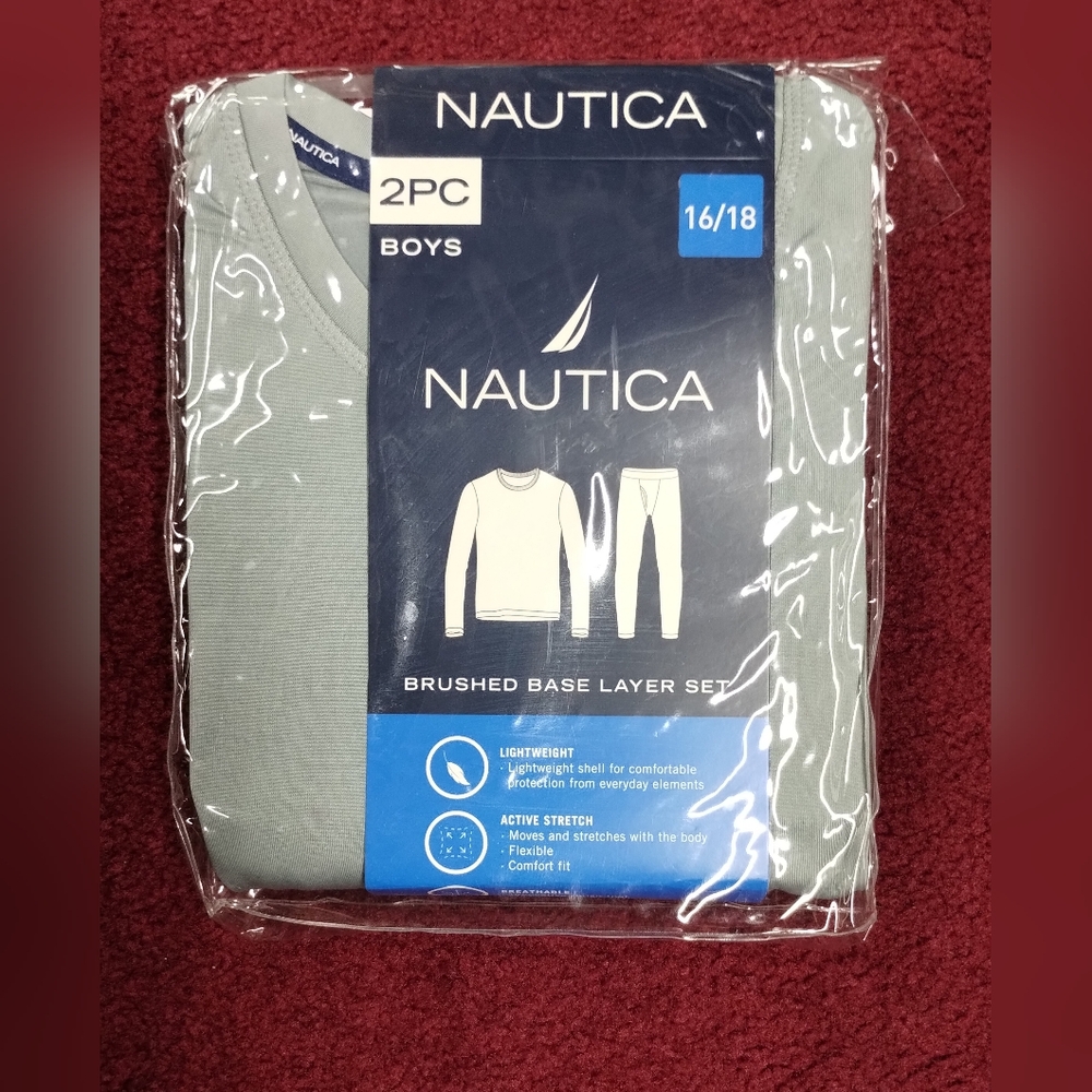 Nautical 2PC Brushed Base Layer Set Thermal Long Johns Winter Wear 16/18